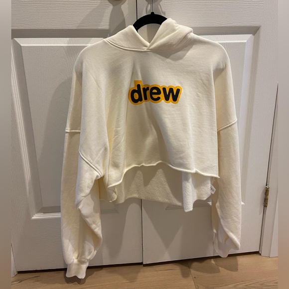 DREW House Authentic Cropped Hoodie Off White FW22 - Picture 1 of 3